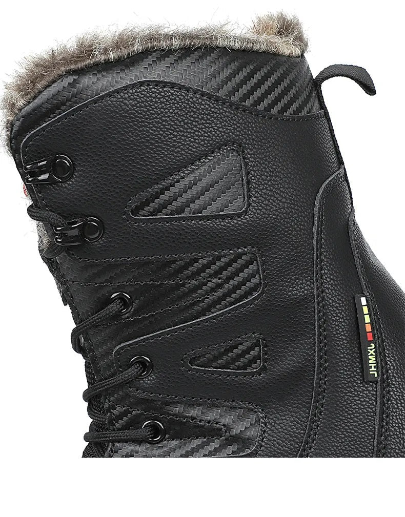 Bottes d’Hiver Hautes Homme – Bottes de Neige Chaudes et Confortables Outdoor – Image 9