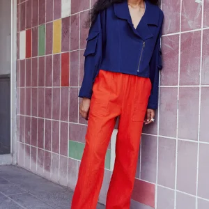 EVE GRAVEL Pantalon Bloom  - Vermillon