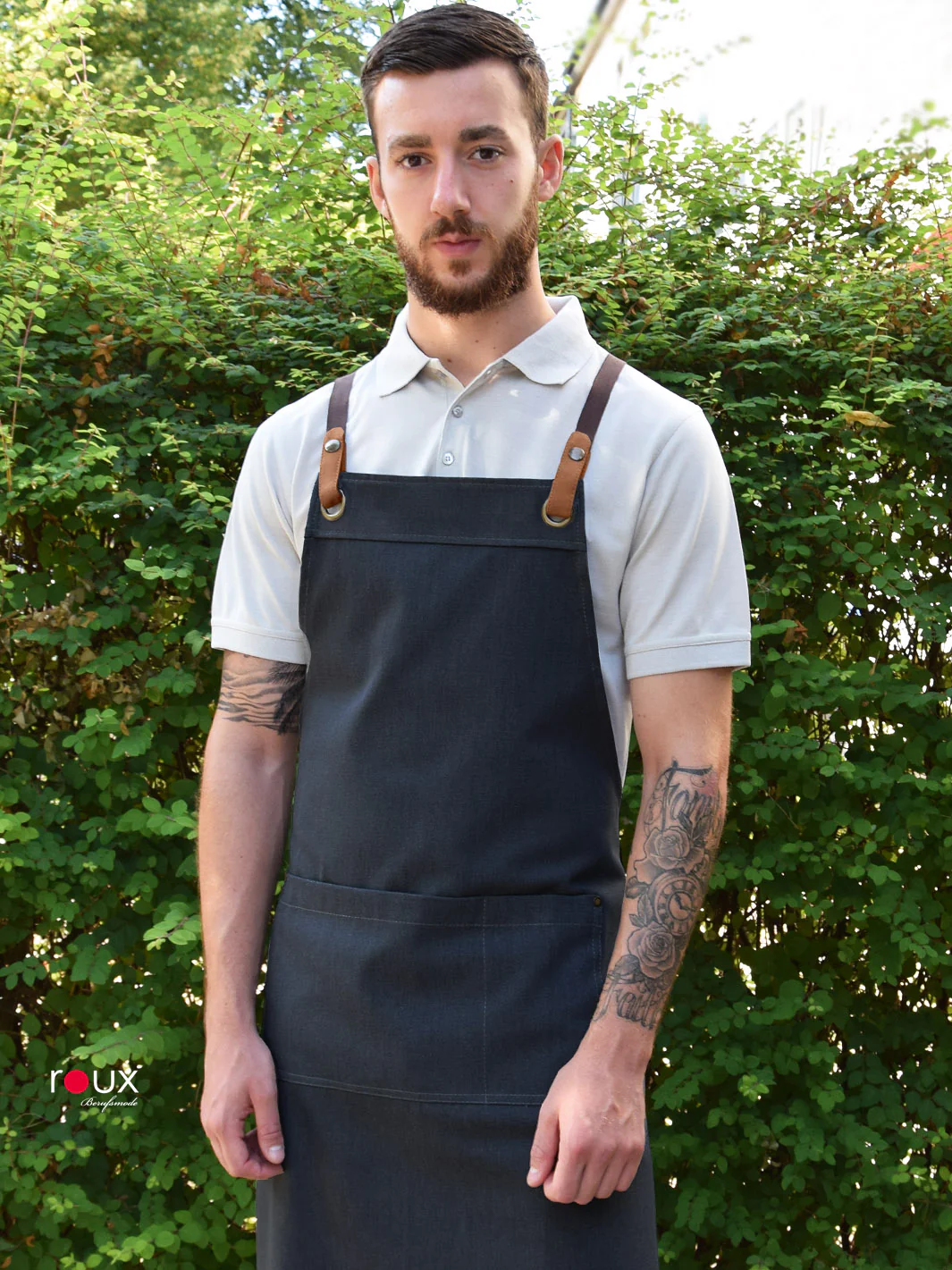 Denim Bib Apron Porto – Image 3