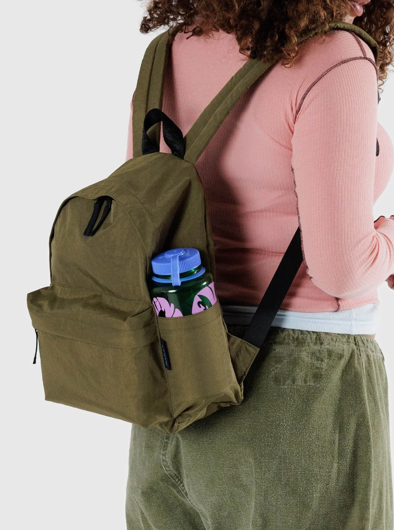 BAGGU Backpack Nylon Moyen - Seaweed – Image 3