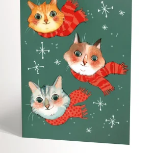 VALERIE BOIVIN Carte de Souhait - Trois Foulard