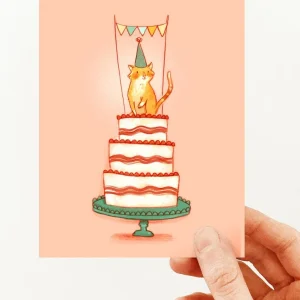 VALERIE BOIVIN Carte de Souhait - Roi du Gâteau