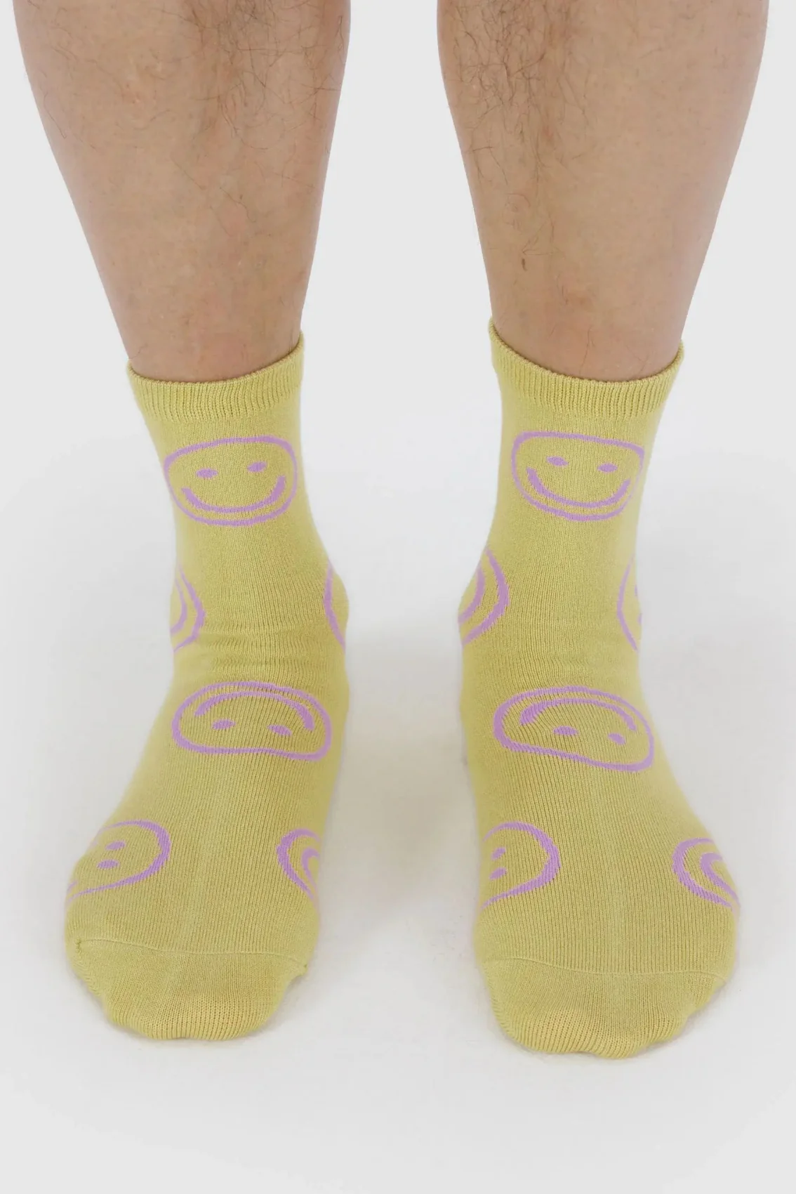 BAGGU Chaussettes Crew - Straw Happy – Image 3