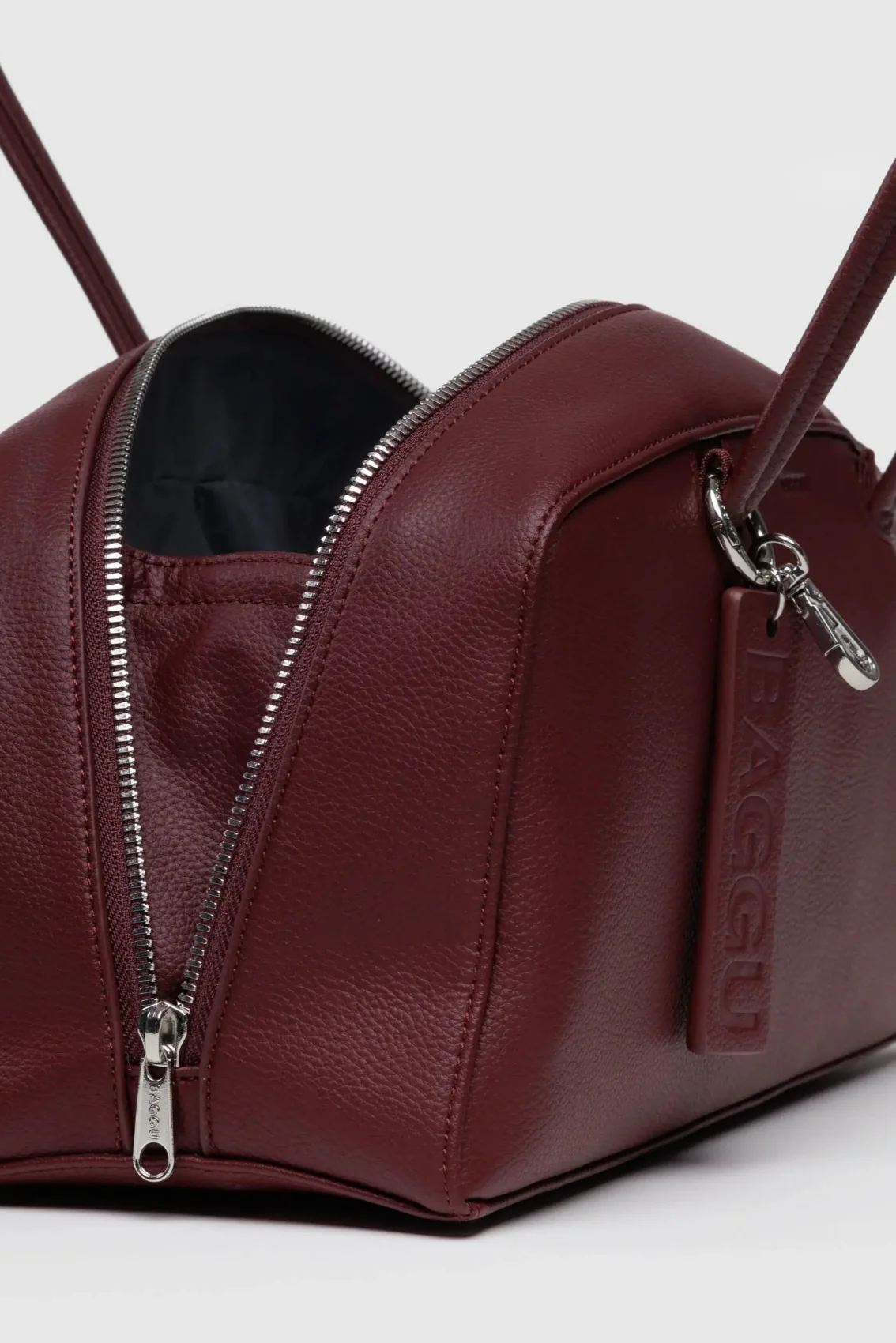 BAGGU Sac Bowler Cuir Recyclé - Mahogany – Image 4