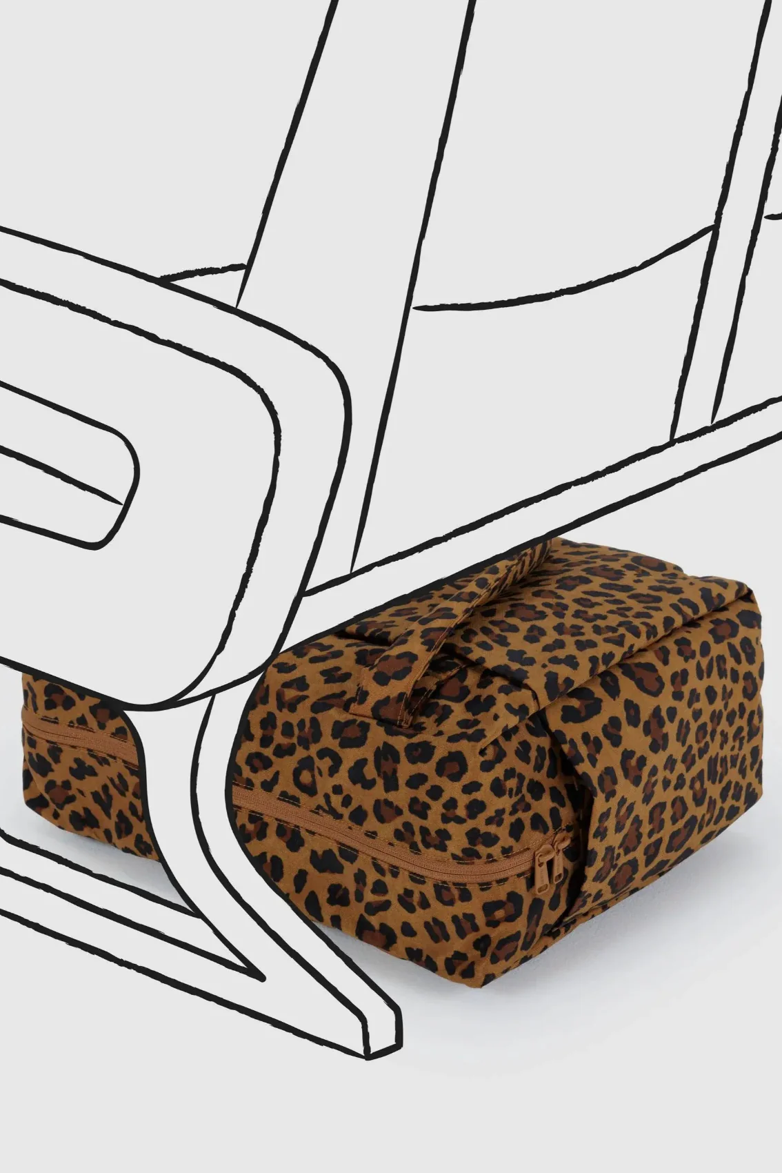 BAGGU Sac Cloud Cabine Petit - Léopard – Image 6