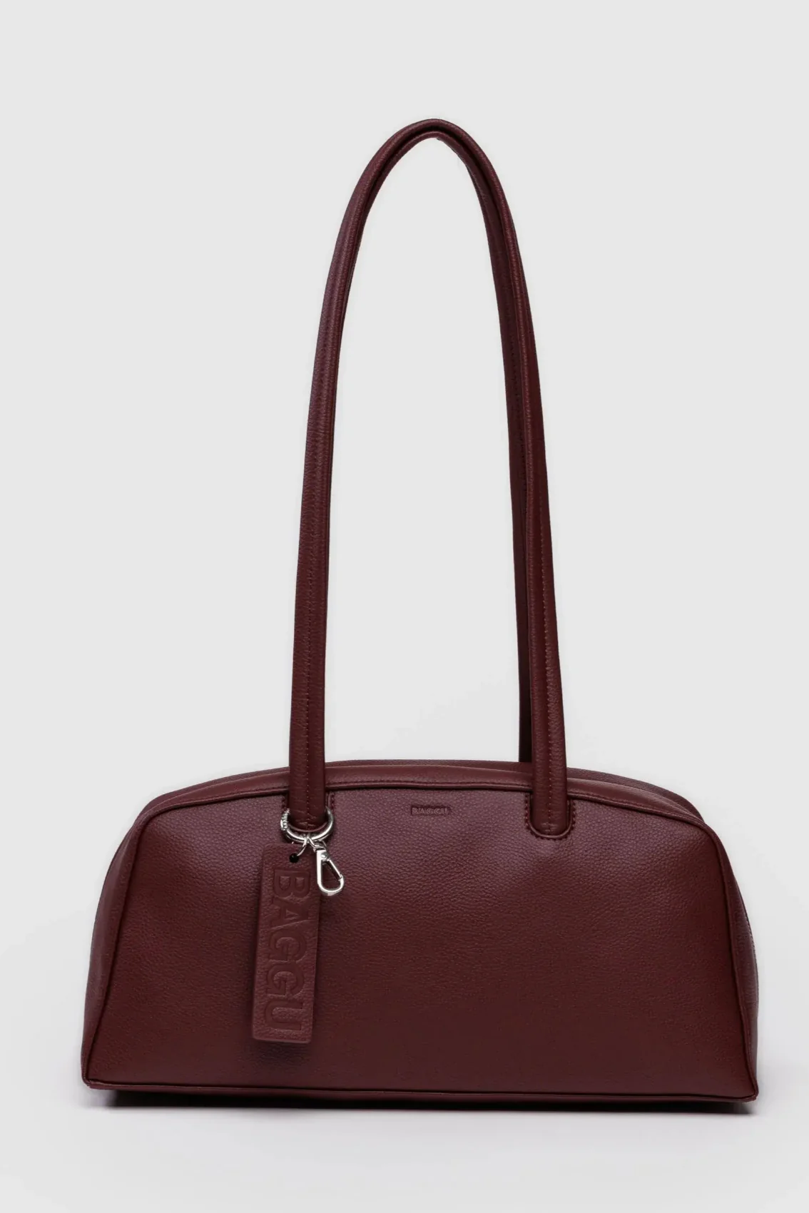 BAGGU Sac Bowler Cuir Recyclé - Mahogany