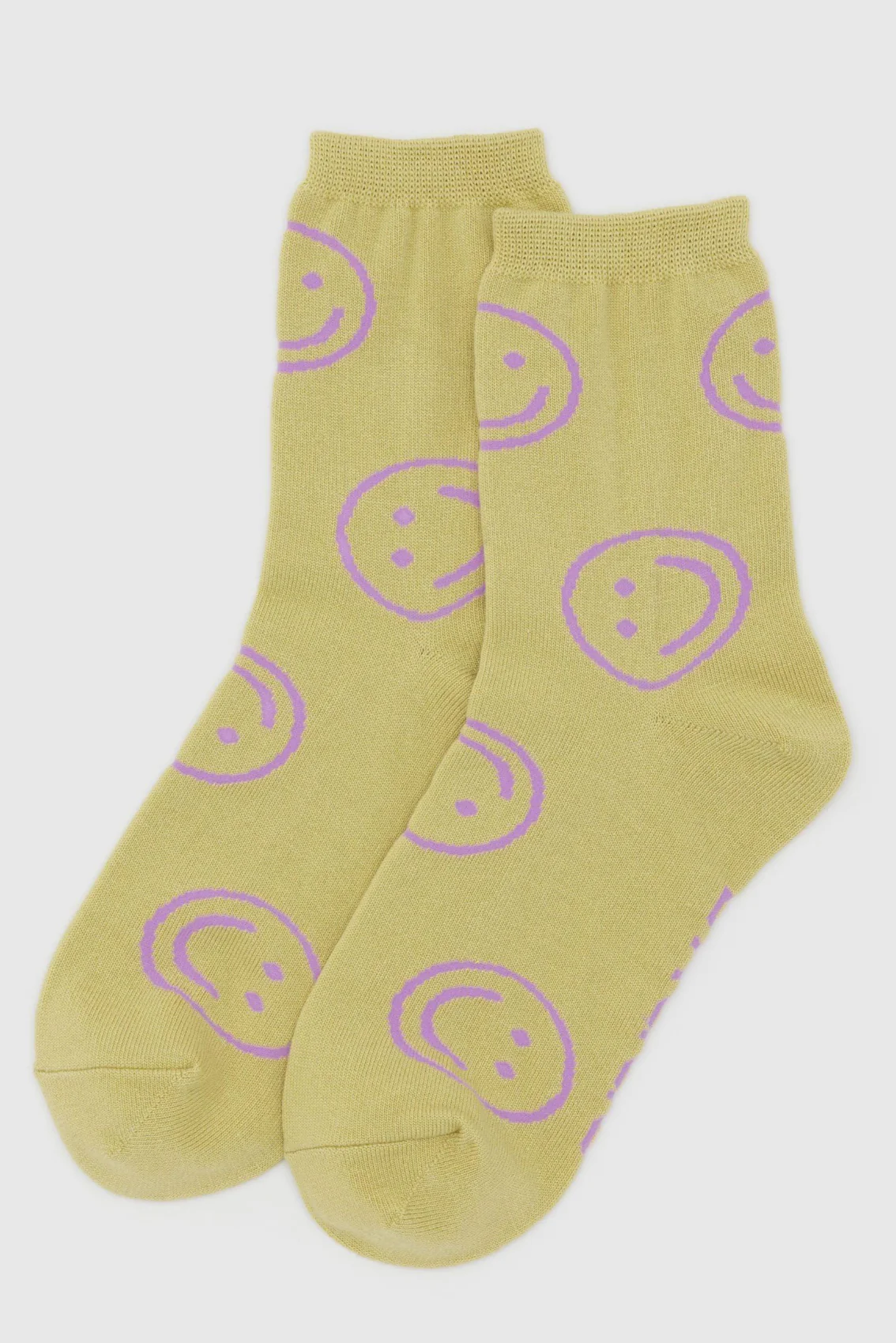BAGGU Chaussettes Crew - Straw Happy