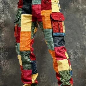 Danoir Paris™ | Pantalon cargo homme patchwork