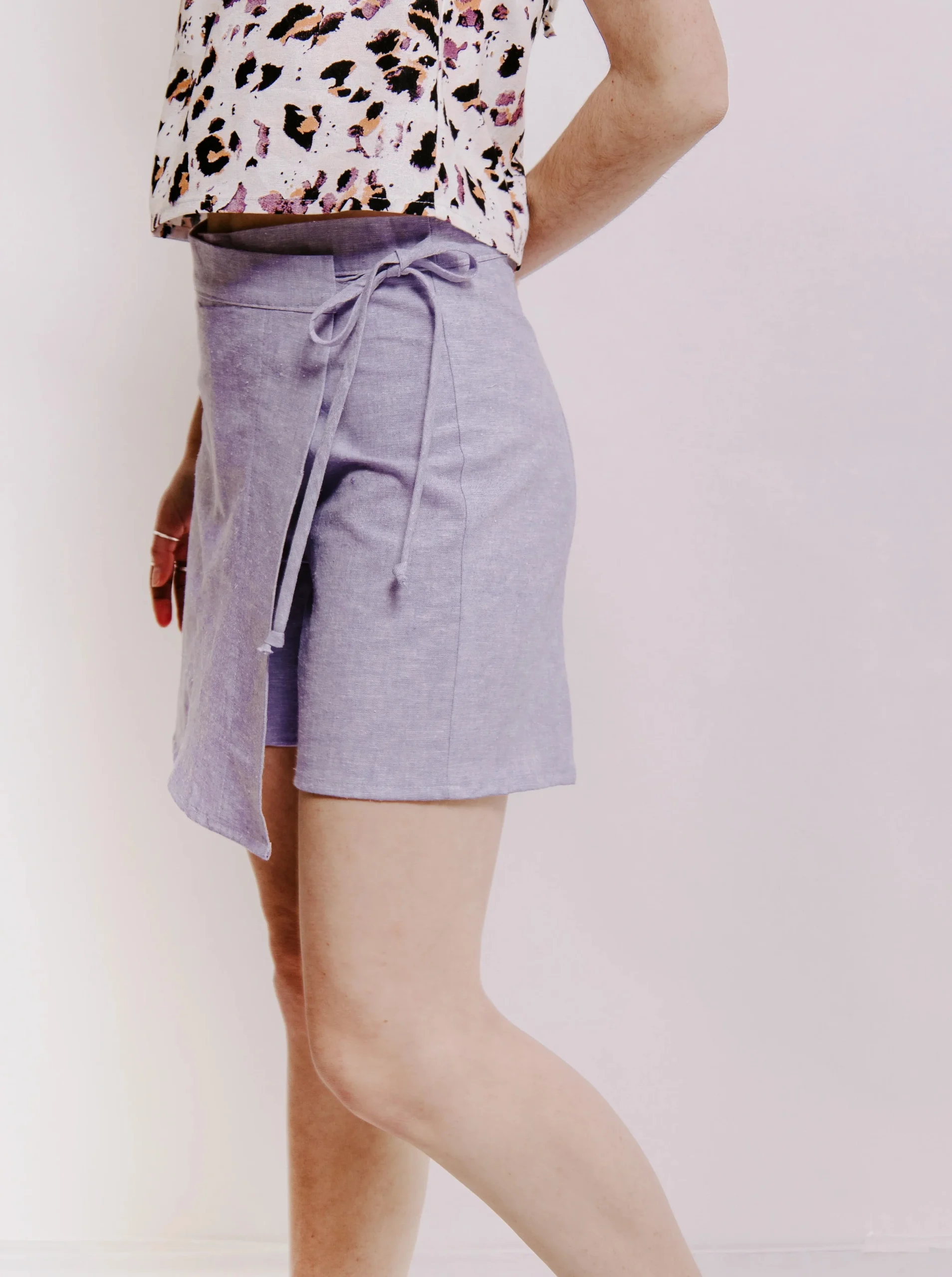 CULTIVÉES DESIGN Jupe-Short Perdita - Lilas – Image 4