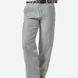 BRIXTON Pantalon Bedford - Bleu Azure Ligné