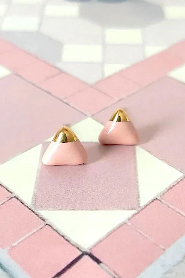 KAG Boucles d'Oreilles Céramique Triangle