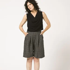 ALLISON WONDERLAND Bermuda Railspur - Carreaux Noir