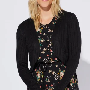 CHERRY BOBIN Boléro Ari - Tricot Noir