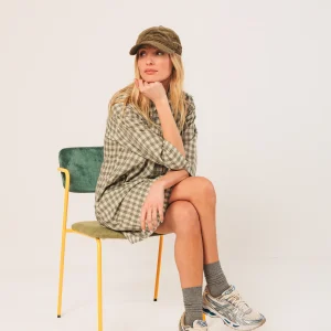 [CL] VICHY-CHECKERED DRESS