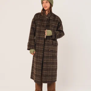 [CL] WOOL CHECK COAT