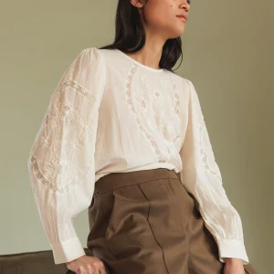 [CL] ROMANTIC EMBROIDERED BLOUSE